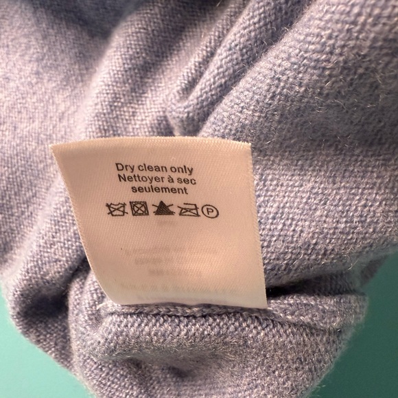 Veronica Beard Nelia Cashmere Sweater Blue Size XL - Picture 6 of 6